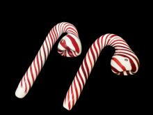 5.5"/90 Gr. CHRISTMAS CANDY CANE SHERLOCK PIPE