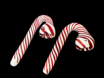 5.5"/90 Gr. CHRISTMAS CANDY CANE SHERLOCK PIPE