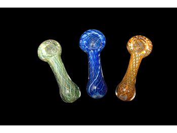 3.75'-75 Gr COLORED NET ART HAND PIPE