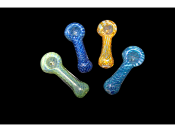 3.75'-75 Gr COLORED NET ART HAND PIPE