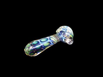 3.5"/95 Gr. WINDOW ART DOUBLE GLASS HAND PIPE 