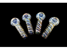 3.5'/80 Gr DOUBLE GLASS 4 FLATED DELUXE HAND PIPE