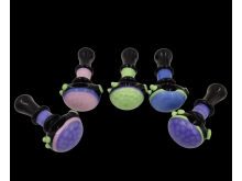 4"/110 Gr SLIME HONEYCOMB ART DELUXE KNOBBY PIPE/ MIX COLOR