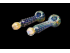5.5' 190-200Gr DOUBLE GLASS FANCY PIPE