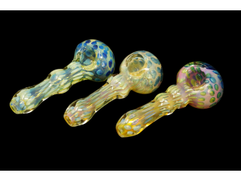 4"/90 Gr  GOLEN FANCY DOTED DELUXE BAL PIPE