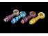 4.25"/105 Gr MULTI COLOR SWIRL ART  HAND PIPE, COLOR ASSORTED