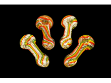 3.75"-4"/ 90 Gr RASTA ANS BRIGHT ART FLAT MOUTH HAND PIPE