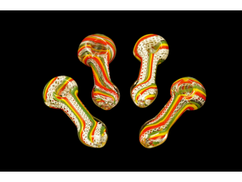 3.75"-4"/ 90 Gr RASTA ANS BRIGHT ART FLAT MOUTH HAND PIPE