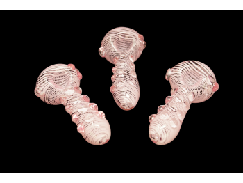 4”/115 Gr. PINK TUBE PIPE WITH MARBLE BODY