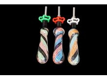 5.25"/58 Gr. SWIRL ART DICHRONIC ART NECTAR STRAW SET