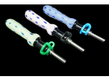 4.5' MILKY TUBE DOT ART NECTAR COLLECTOR