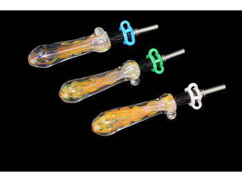 5.5"/62 Gr GOLDEN FANCY ART NECTAR STRAW SET