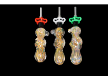 5.25"/6 Gr TWIST BODY GOLDEN FANCY NECTAR STRAW SET