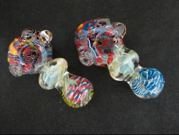 FANCY COLOR ART 3 BALL HEAVY PIPE