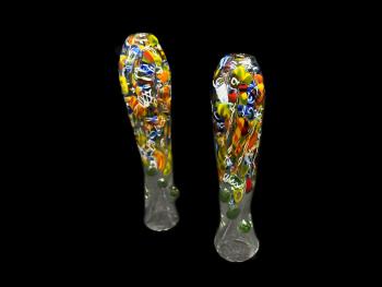 FANCY CHILLUM WITH MARBLE