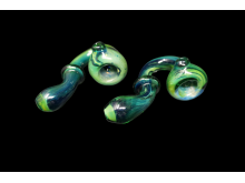 4" /100 GREEN FANCY SHERLOCK PIPE