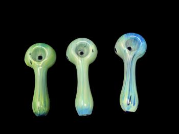 3.5" GREEN ART FANCY PIPE