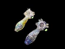5"/130 Gr. DOUBLE GLASS FRIT ART PIPE
