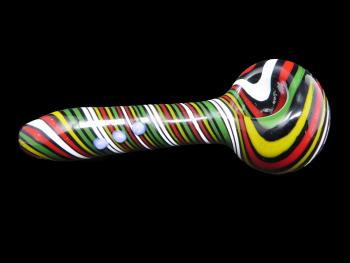 4.5"/80 GRAM RASTA ART MARBLE PIPE