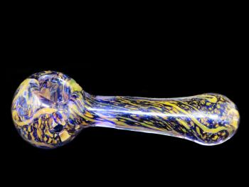 4.5" GOLD FUMED FANCY ART PIPE