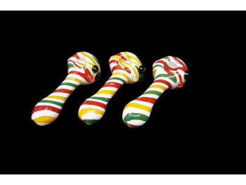 4' 75-80 Gr CANDY CANE COLOR TUBE ART HAND PIPE