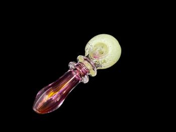 4"/102 Gr. GOLD HANDLE SLIME GREEN HEAD ART 