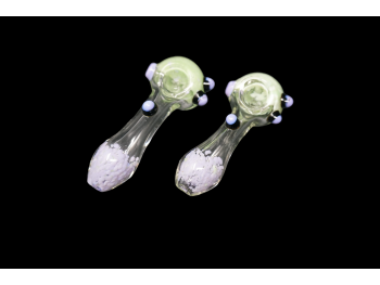  4"/110 Gr. HEAD ART DUAL COLORED HAND PIPE