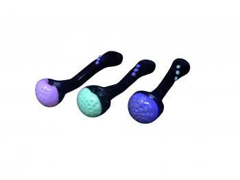 6' 80 Gr BLACK HANDLE WITH HONEY COMB ART ON HEAD