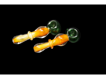 4.5' 90 Gr GOLDEN HONEYCOMB WITH GREEN TOP FANCY PIPE