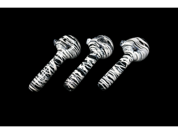 4' 65-70 Gr ZEBRA PRINT ART HAND PIPE