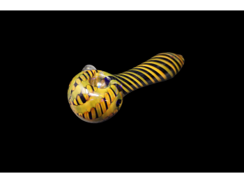 5' 105 Gr BODY AND HEAD SPIRAL ART HAND PIPE