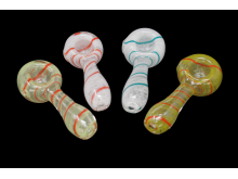 3'/55 Gr SWIRL ART ON FRIT, COLOR MIX