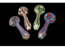 3.5"/50 Gr  FRIT ART HAND PIPES, MIX COLORS