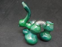 400 G/ GREEN 3 CHAMBER HIGH END BUBBLER
