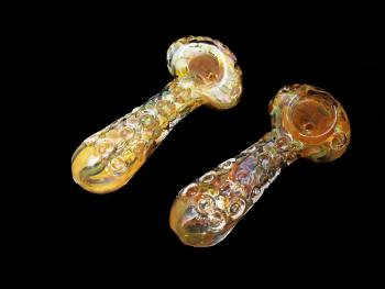 GOLDEN DYE ART HAND PIPE 