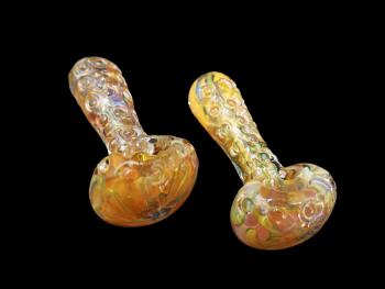 GOLDEN DYE ART HAND PIPE 
