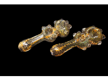 6"/135 Gr. GOLD DOUBLE BOWL  FANCY PIPE