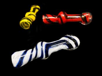 3.5" ROUND DICHRO CHILLUM