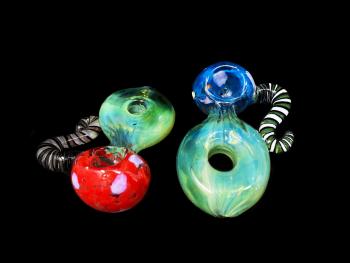 GREEN FANCY HANDLE PIPE