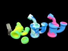 3.5" SILICONE MINI WATER PIPE