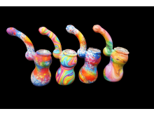 SILICONE AND GLASS PRINTED BUBBLER