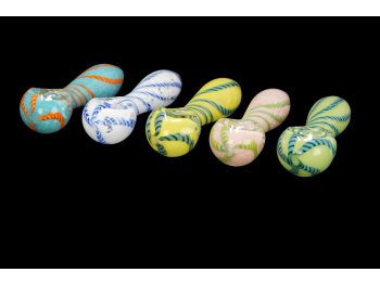 3.25"/50 Gr  FRIT AND  COLOR ART HAND PIPES, COLOR MIX