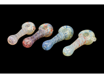 4.75"/105 Gr FLOWER HEAD SWIRL ART HAND PIPE