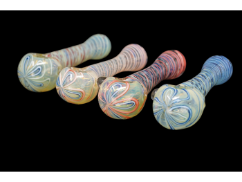 4.75"/105 Gr FLOWER HEAD SWIRL ART HAND PIPE