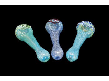 3.75"/60-65 Gr FRITED PIPE WITH HEAD ART, COLOR MIX 