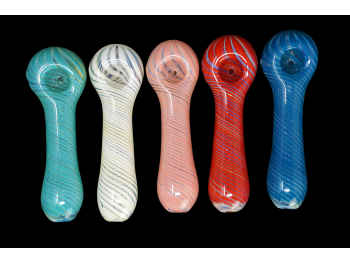 5'/90-95 Gr SWIRL ART PIPE/ COLOR MIX