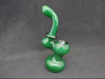 5.5" GREEN FANCY BUBBLER