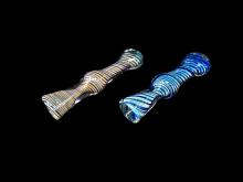 GOLD /SILVER FUMED  ART CHILLUM