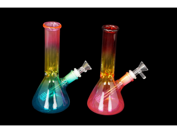 8"/230 Gr ELECTROPLATED BONG, COLOR MIX