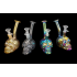 6"/ 130 Gr ELECTROPLATED SCOL FACE  FANCY WATER PIPE, COLOR VARY